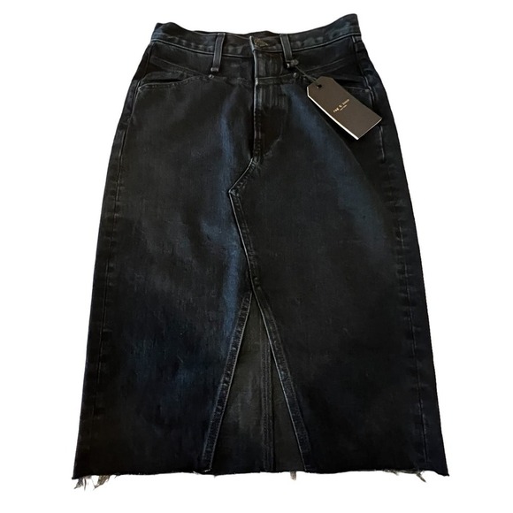 RAG & BONE SUPER HIGH-RISE PENCIL SKIRT IN OUTERBANKS NWT WOMEN'S SIZE 23 - Picture 8 of 16